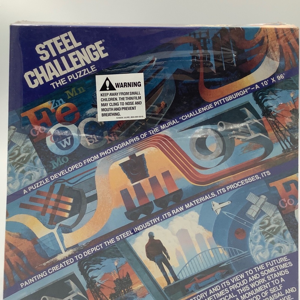 New Steel Challenge The Puzzle Jigsaw Puzzle 600 pc Mural‎ Pittsburgh sealed new